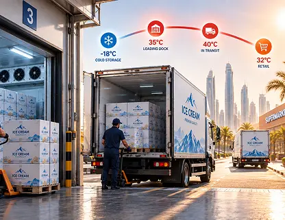 Frozen dairy distribution