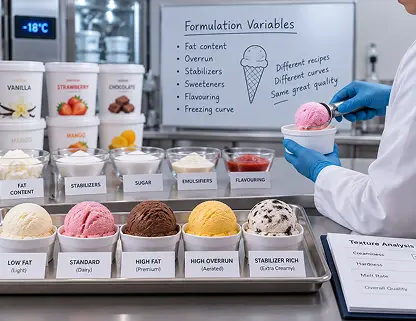 Ice cream product formulation